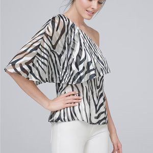 WHBM one shoulder top